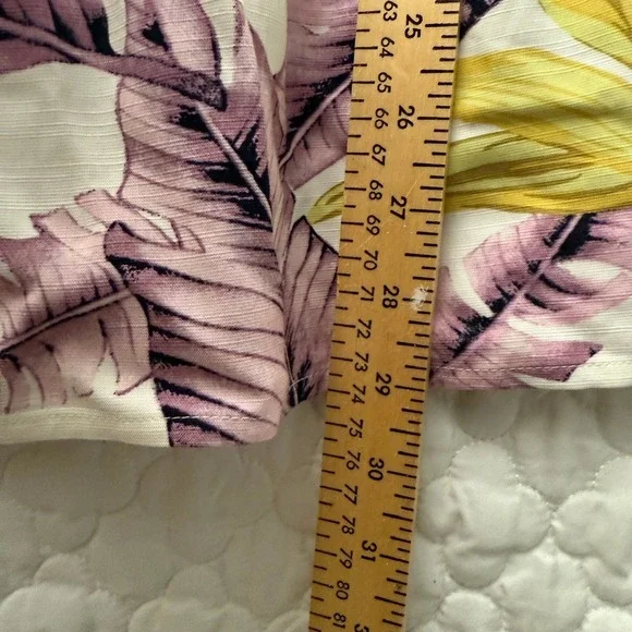 LOFT Sundress Tiered Sleeveless Casual‎ Tropical Print Dress Size 8 - Picture 10 of 13